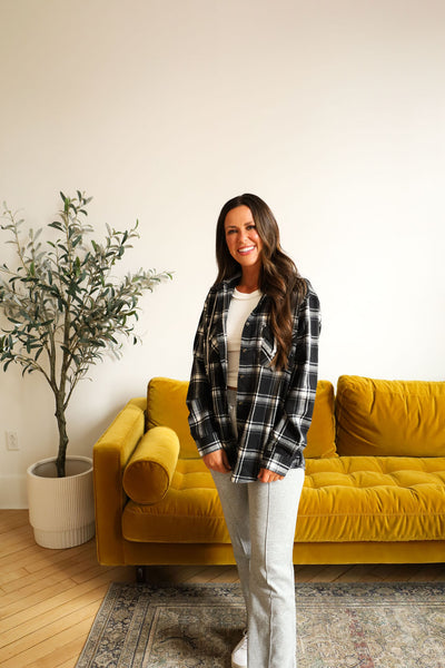 Kait Checkered Hooded Flannel