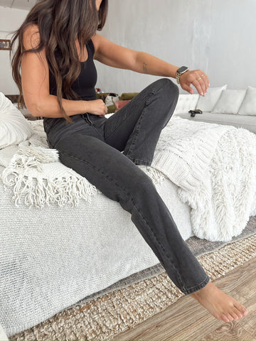 Hollie High Rise Straight Jeans