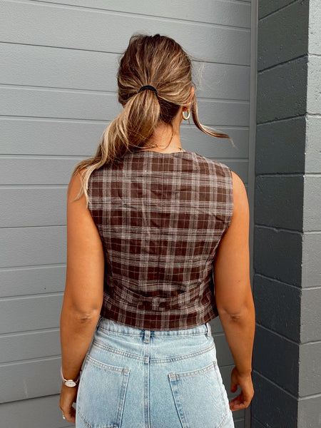 Emory Plaid Vest