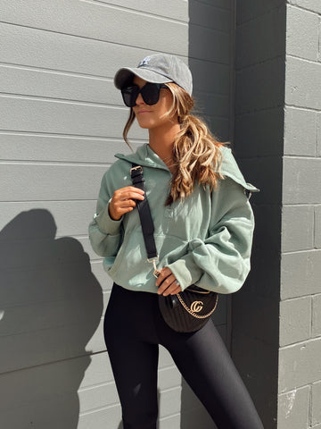 On My Mind Sage Hoodie