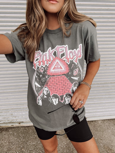 Gray Pink Floyd Graphic T-Shirt
