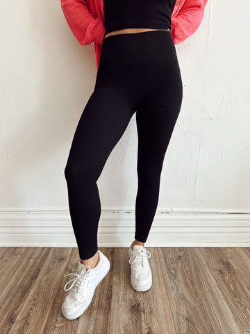 Kate Basic Black Leggings