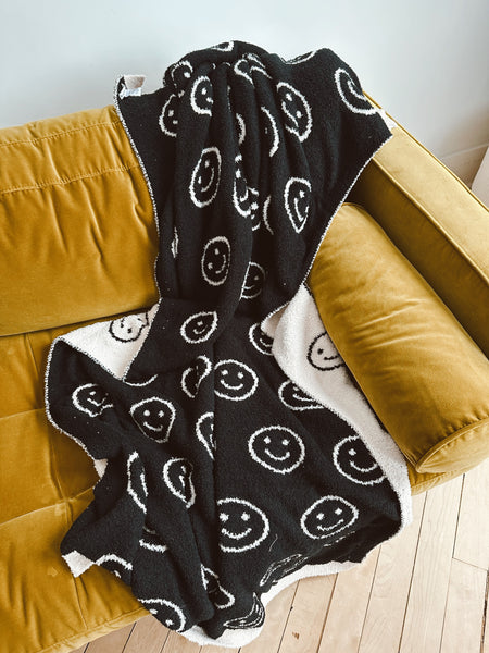 Smiley Chenille Blanket