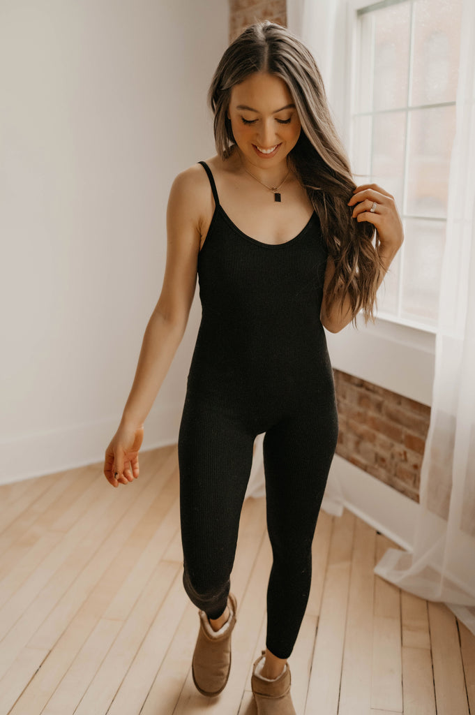 Janie Ribbed Long Jumpsuit