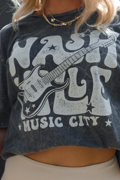 Vintage Black Nashville Graphic T-Shirt