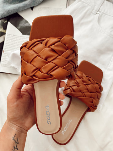 Charlee Tan Braided Sandals – Is Boutique
