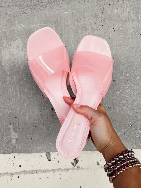 Pink Jelly Heels