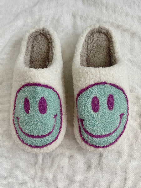 Smiley Sherpa Slippers