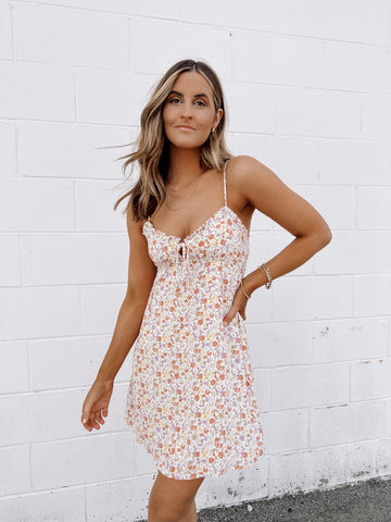 Tasha Floral Mini Strappy Dress