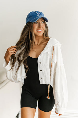 Megan Waffle Knit Jacket