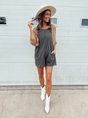 Kristin Olive Relaxed Romper