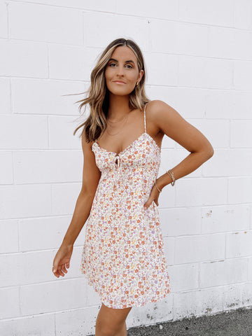 Tasha Floral Mini Strappy Dress